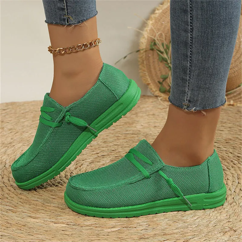 Women's Summer Breathable Flats Cloth Loafers