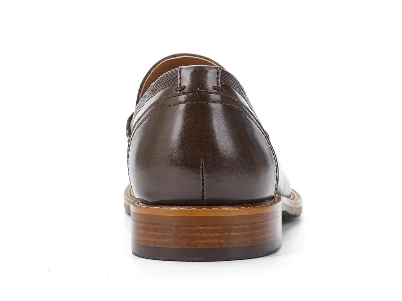 Women's Tassel Round Toe Split Leather Loafers