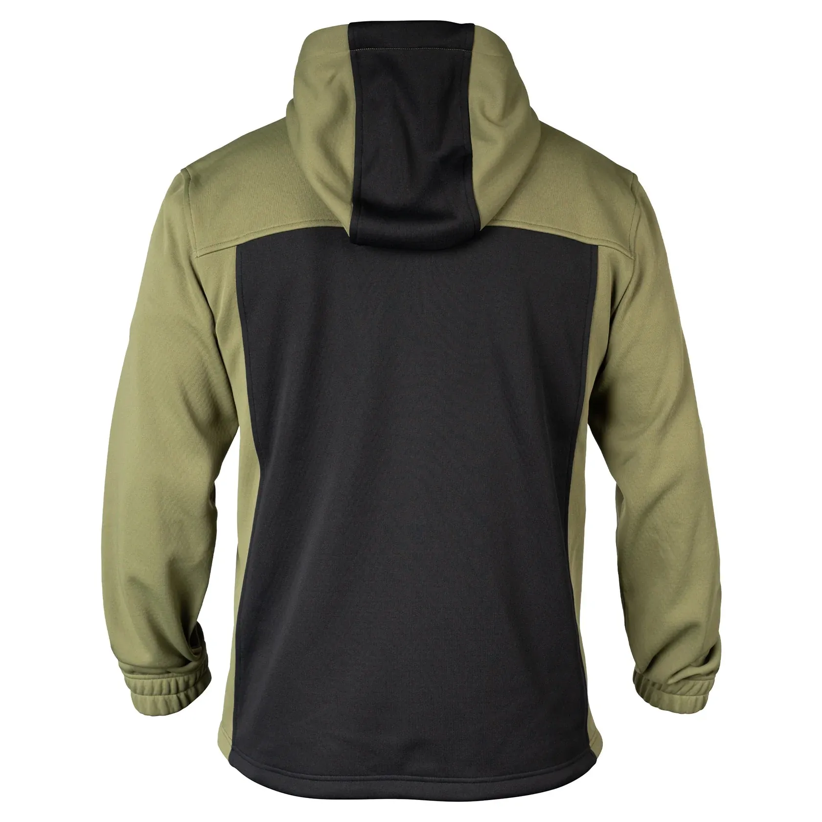 Xcel - Men's Drylock Hooded Water Repellent Bonded Fleece - Olive/Black