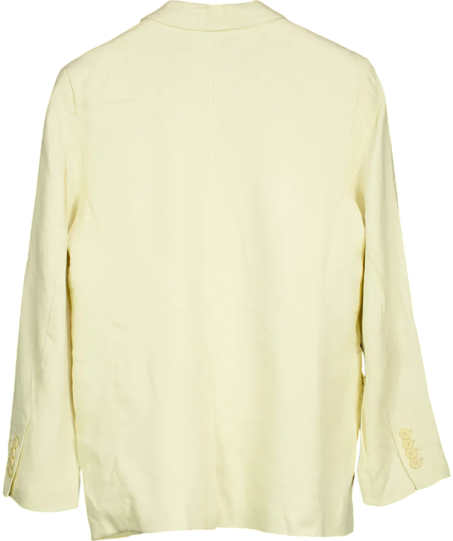 ZARA Yellow Oversized Blazer UK S